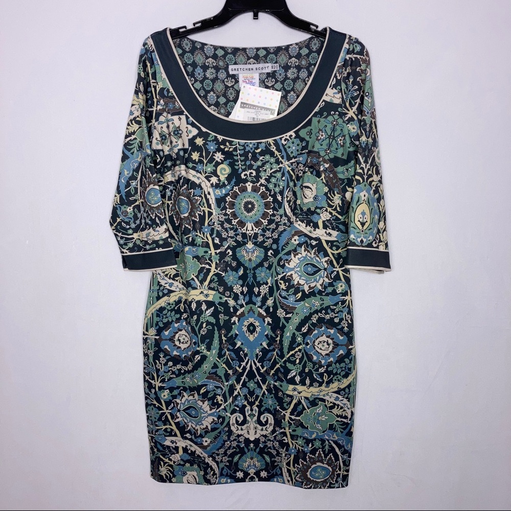 Gretchen Scott jersey scoop magic carpet dress XS